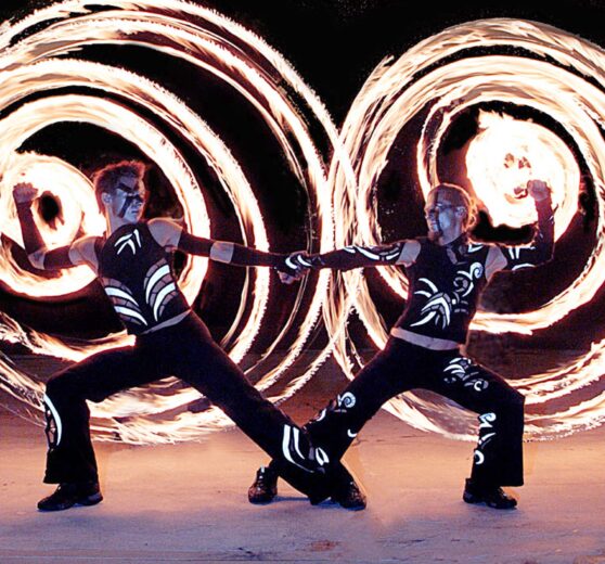Fire Poi Dancers
