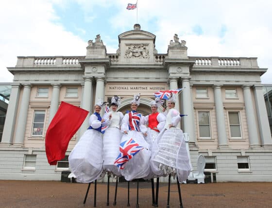Britannia Stilt Walkers