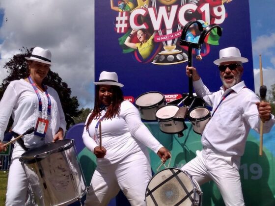 Percussion musicians for sports events